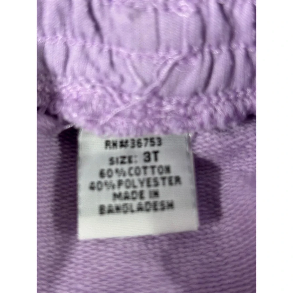 Kids Lavender Hoodie Sweatshirt & Skirt Set Bow Applique‎ Size 3T Girls
